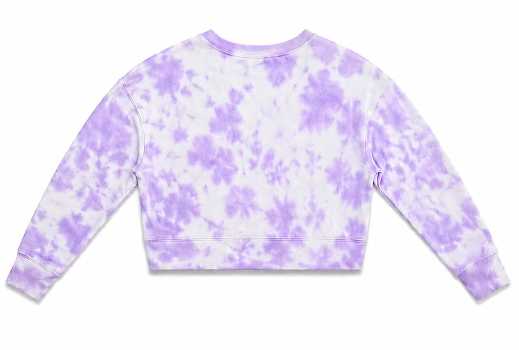 Goals Purple Tie Dye Crewneck Sweatshirt