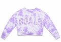 Goals Purple Tie Dye Crewneck Sweatshirt