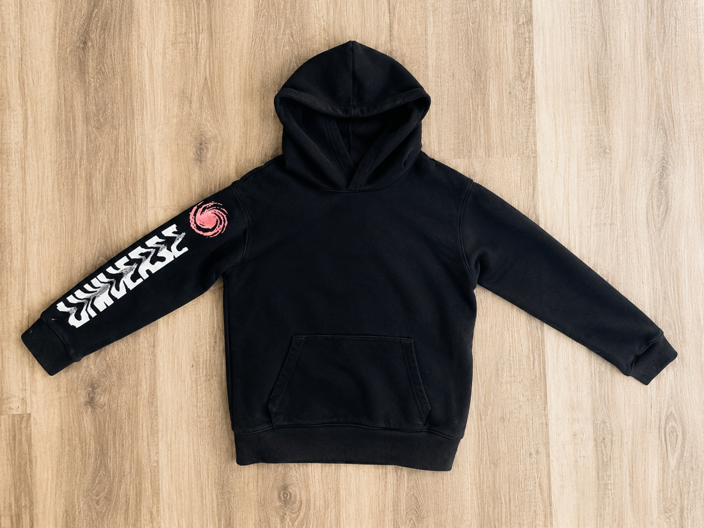Black Graphic Hoodie (Research / Earth / Vision)