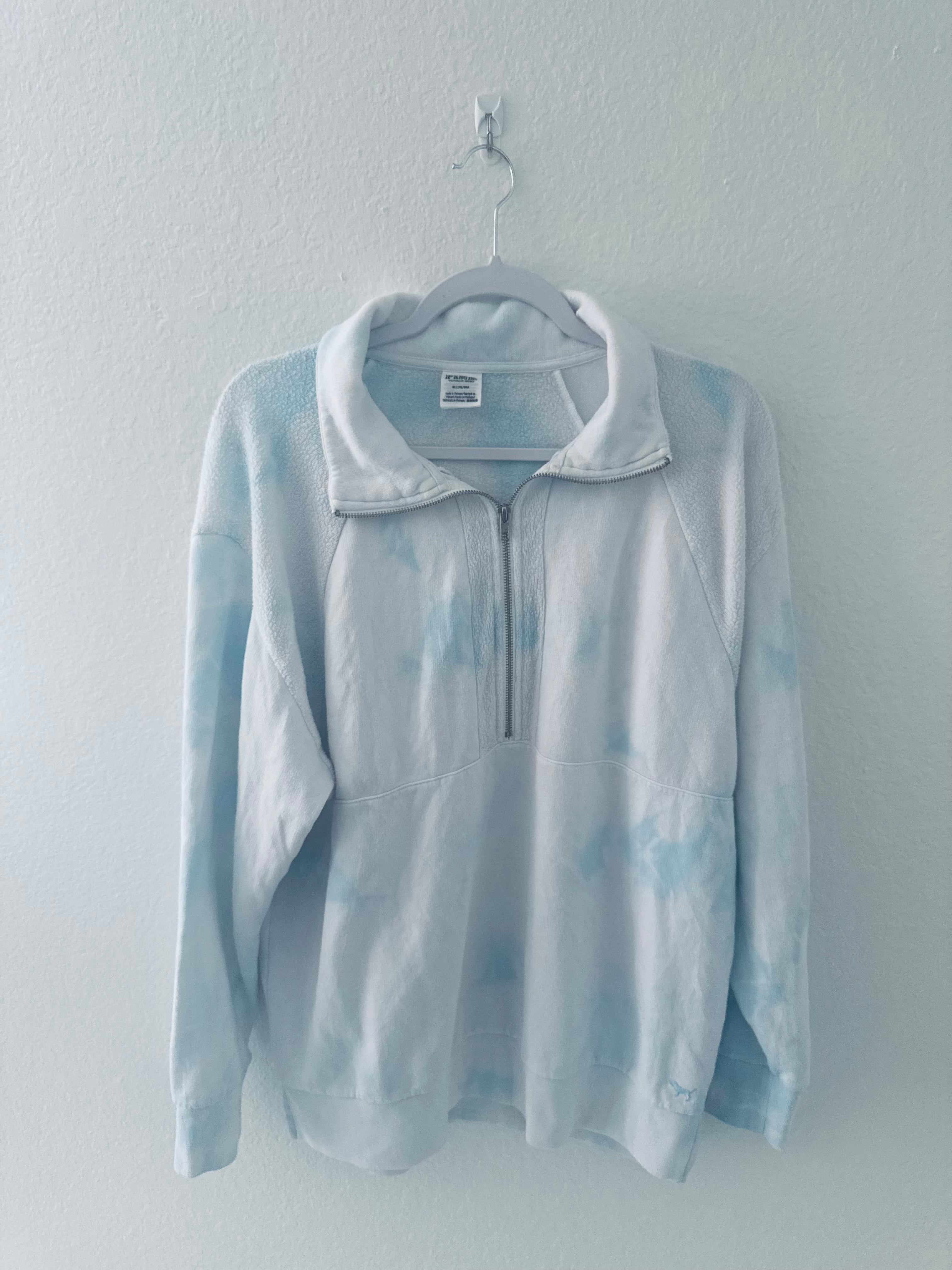 PINK Tie-Dye Quarter Zip